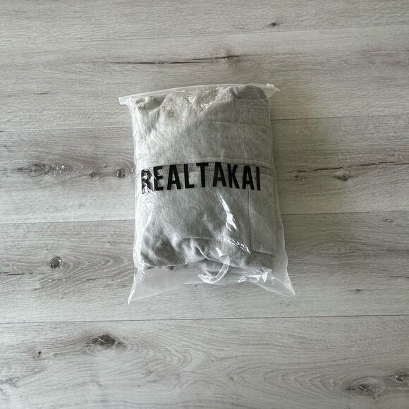 Realtakai Zip up hoodie Grey L NWT IN PACKAGE - Picture 8 of 9